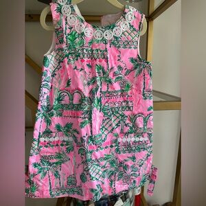 Lilly Pulitzer girls shift dress w embroidery detail, size 5